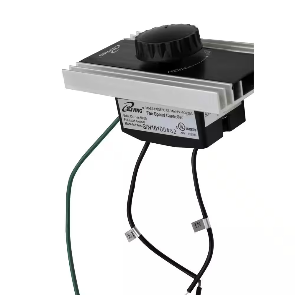 120-Volt 8 Amp Solid State Variable Adjustable Precision Fan Speed Controller