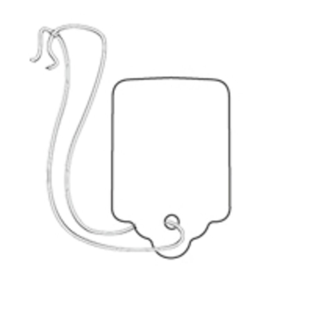 1 1/2" x 15/16 Merchandise Tags, With String