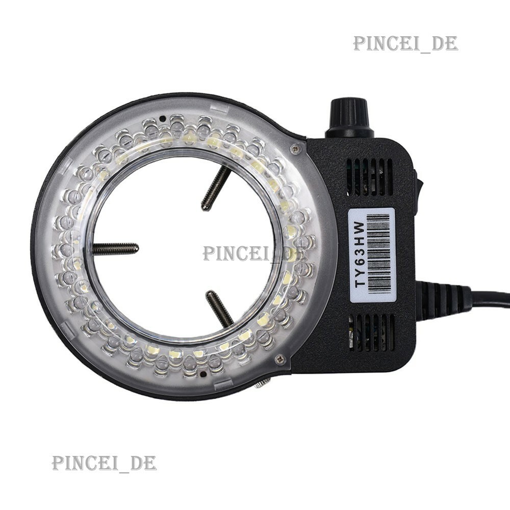 34MP USB Industrial Microscope Video Camera 180X C Mount Lens 56-LED Ring Light