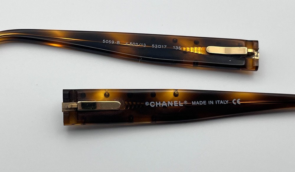 5150 - CHANEL 5059 GOLD/ TORTOISE BOTH TEMPLES AUTHENTIC
