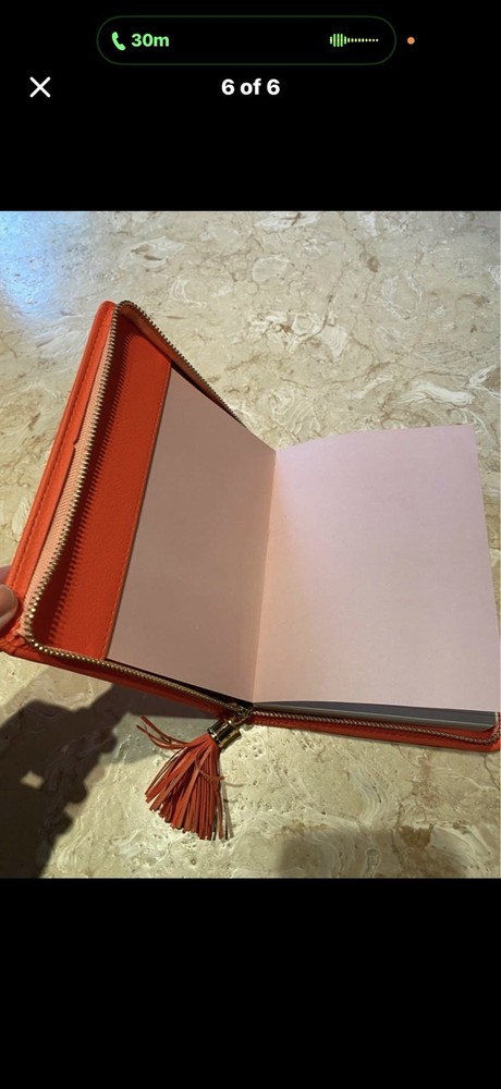 Bright Orange Zippy Journal Notebook / Diary