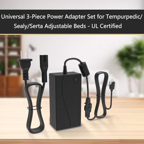 Adjustable Bed Base Power Supply Adapter Kit for Electric Recliners - 3 Piece Co