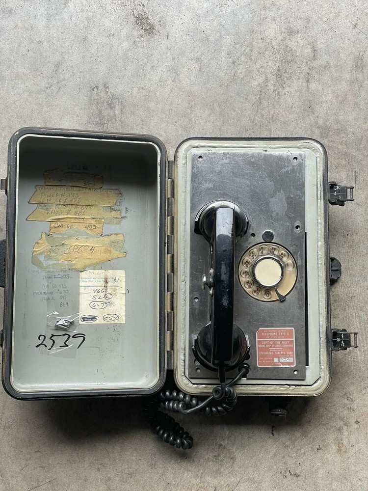 NOS Dynalec Naval Sea Systems Command Dial Telephone Type G Submarine ? Ship ?