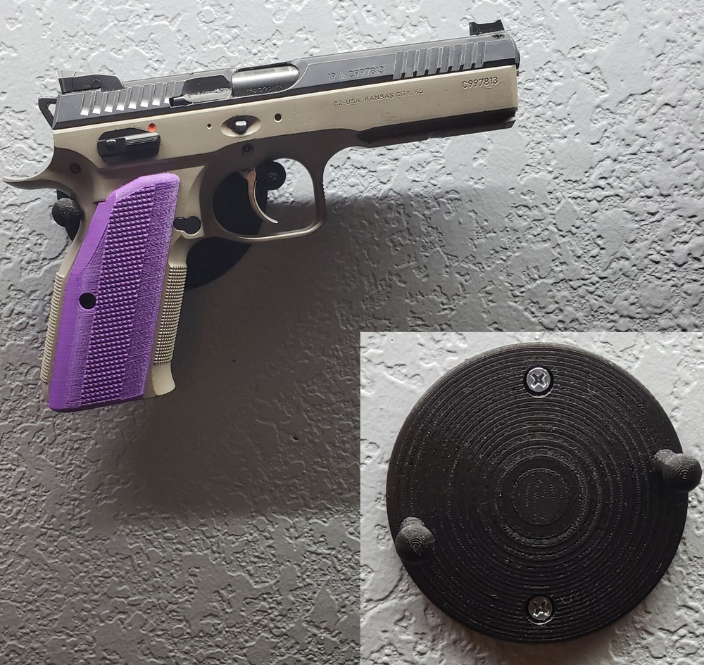 Pistol Wall Hanging Hook. Fits Almost Any Handgun