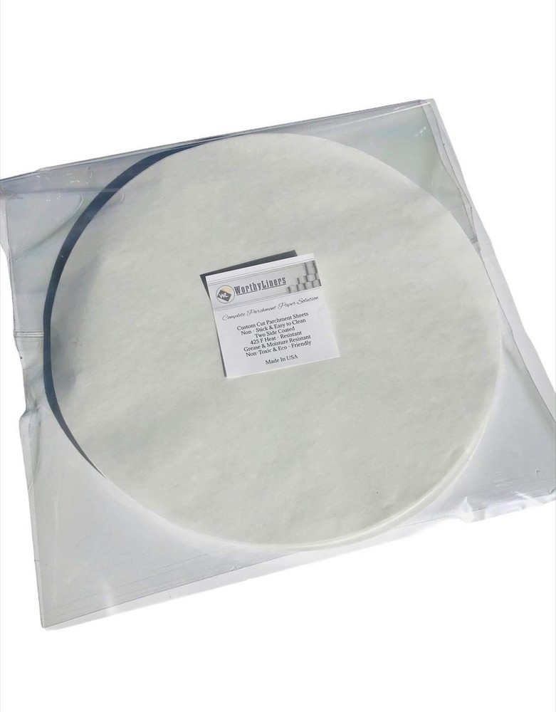 Parchment Paper Round 2" 100 Pack (White) White