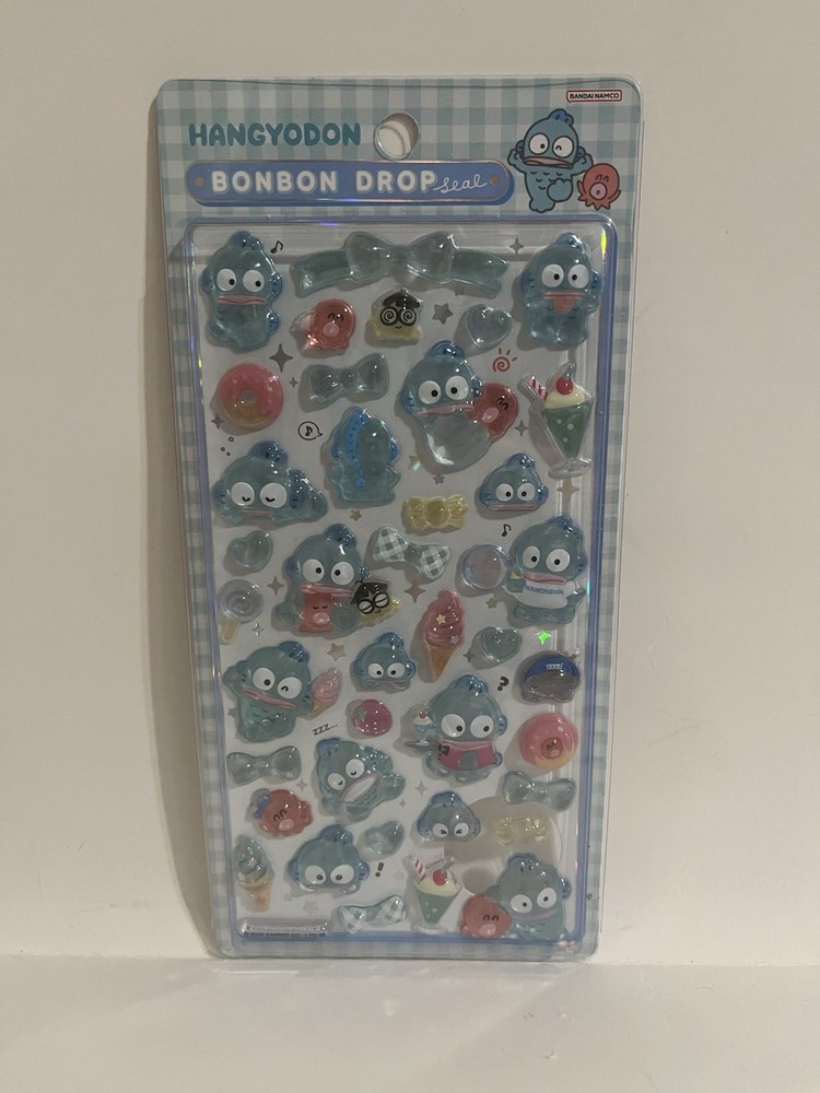 Sanrio BonBon Drop Hangyodon 3D Bubble Stickers