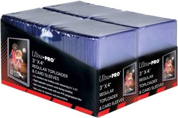 Ultra Pro 3" x 4" Toploader & Card Sleeve Bundle - Clear ,200 Count (83665)