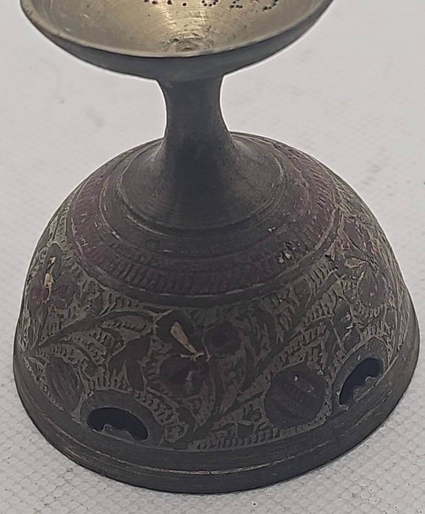 VTG Incense Burner solid brass hand carved India