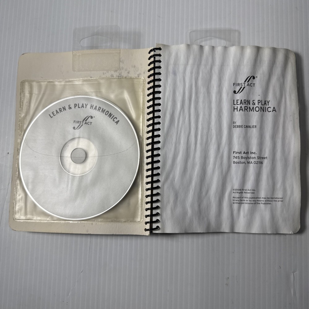 Harmonica Practice First Act Learn and Play Chrome Harmonica Book and Audio CD