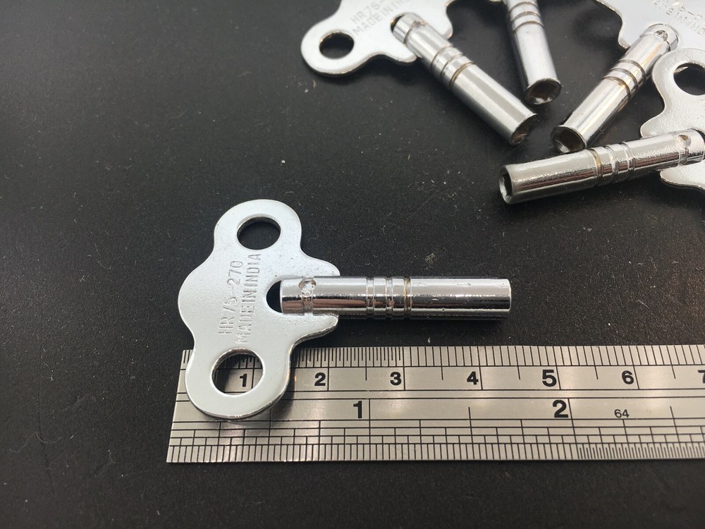 Clock Key Set of 5 Size 4 or 3.25mm 