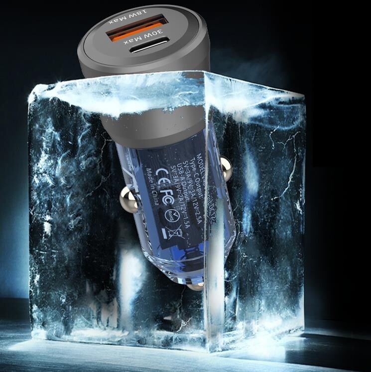 48W QC18W+PD30W Mini Car Charger Cell Phone Fast Charge Adapter Accessories