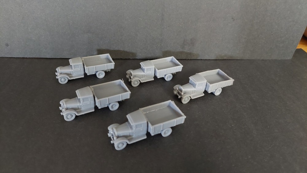HO Scale Soviet Zis 6 Transport platoon X5 1/87th