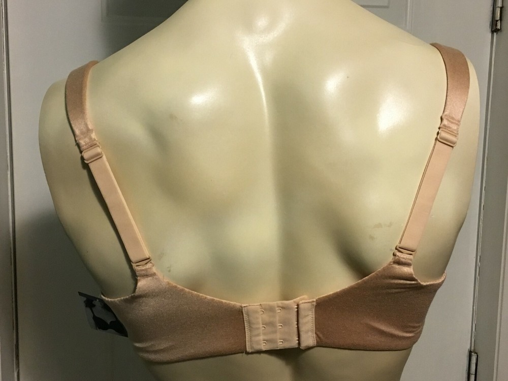 Catherines Full Coverage Smooth Bra Underwire Adjustable Beige Plus Size 52DDD