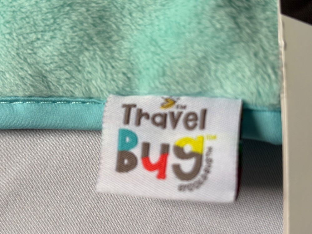 NWT Travel Bug Infant Head Support Pillow & Strap Cover Set