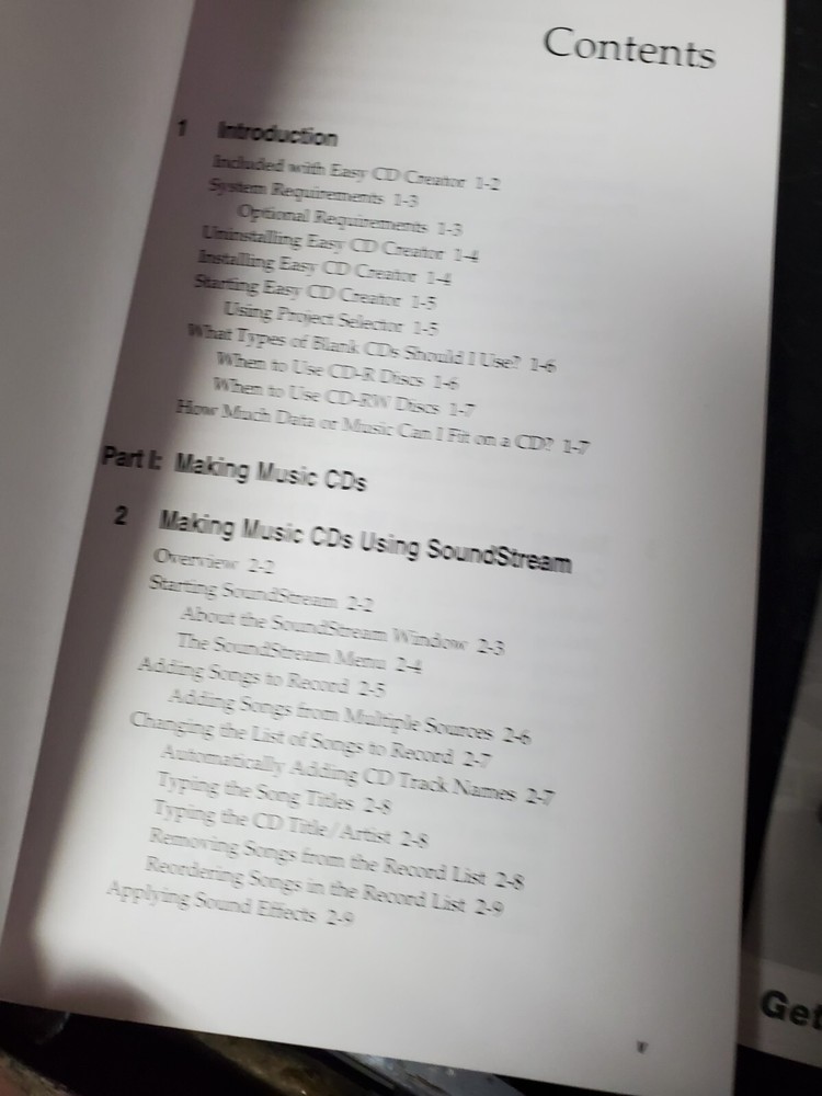 Roxio Easy CD Creator 5 Platinum for Windows User's & getting stated guides only