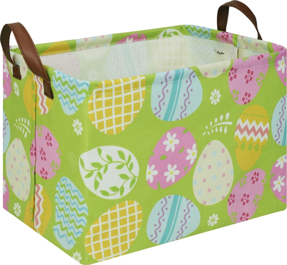 Rectangular Green Easter Basket,Easter Gift Basket Empty,Toys/Books Box,Room ...