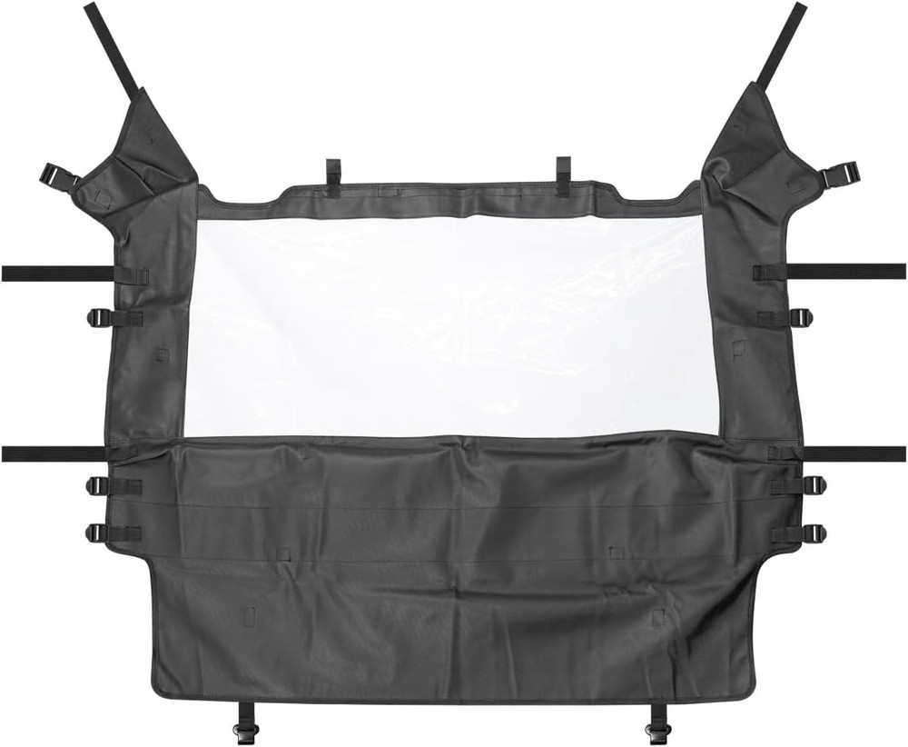 Middle Clear Rear Windshield Window Compatible With For UTV Black