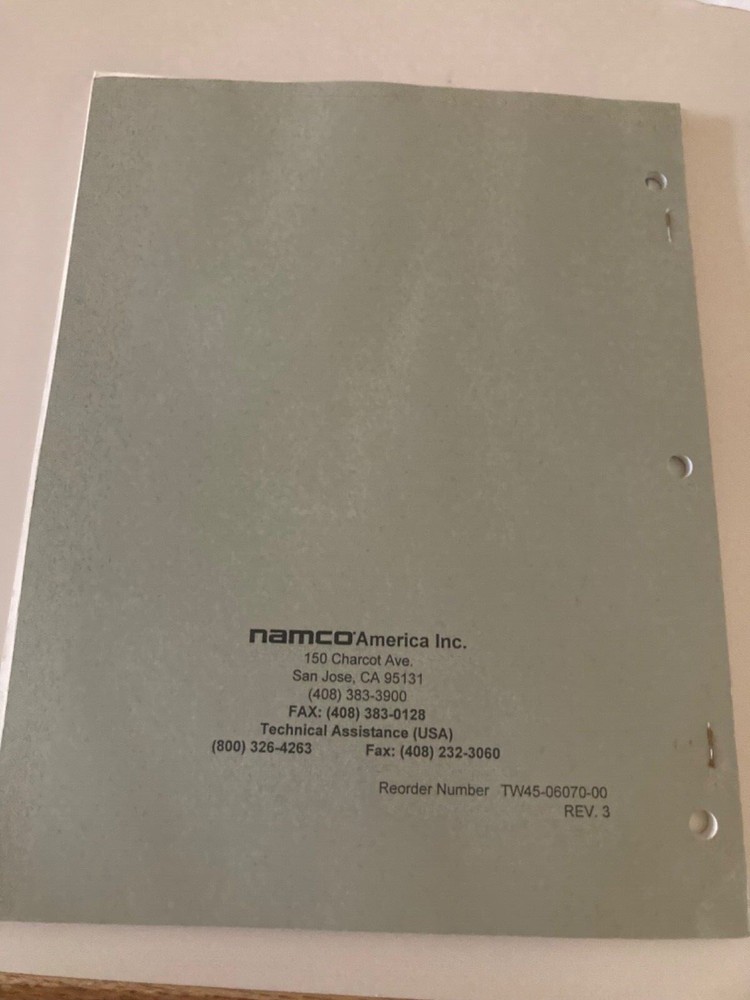 Tokyo Wars Arcade Manual