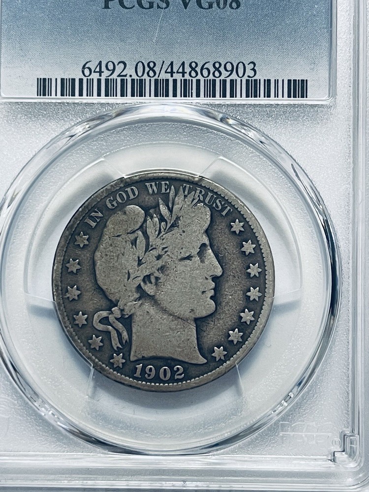 1902 Barber Half Dollar PCGS VG08