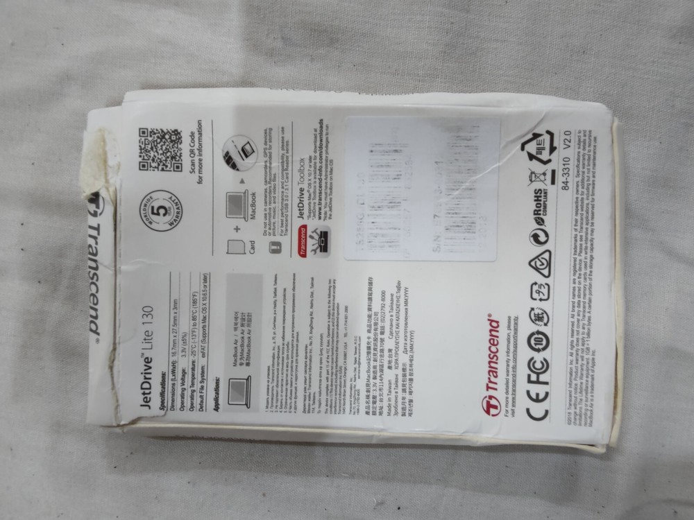 Transcend Jetdrive Lite 130 256GB Storage Expansion Card