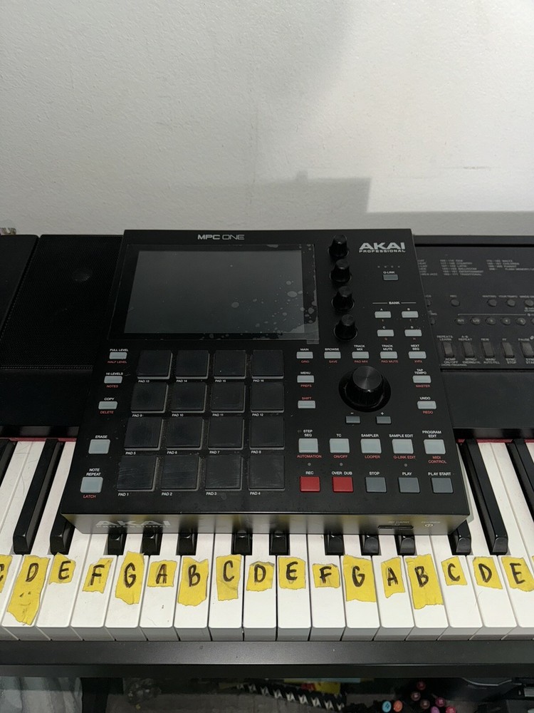 Akai MPC One Sampler Production Machine Black No Box With Cables