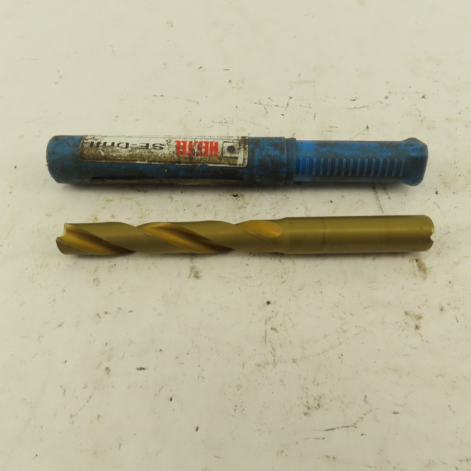 Hertel 10.65mm Dia. Coolant Fed Solid Carbide TiN Coated Twist Drill