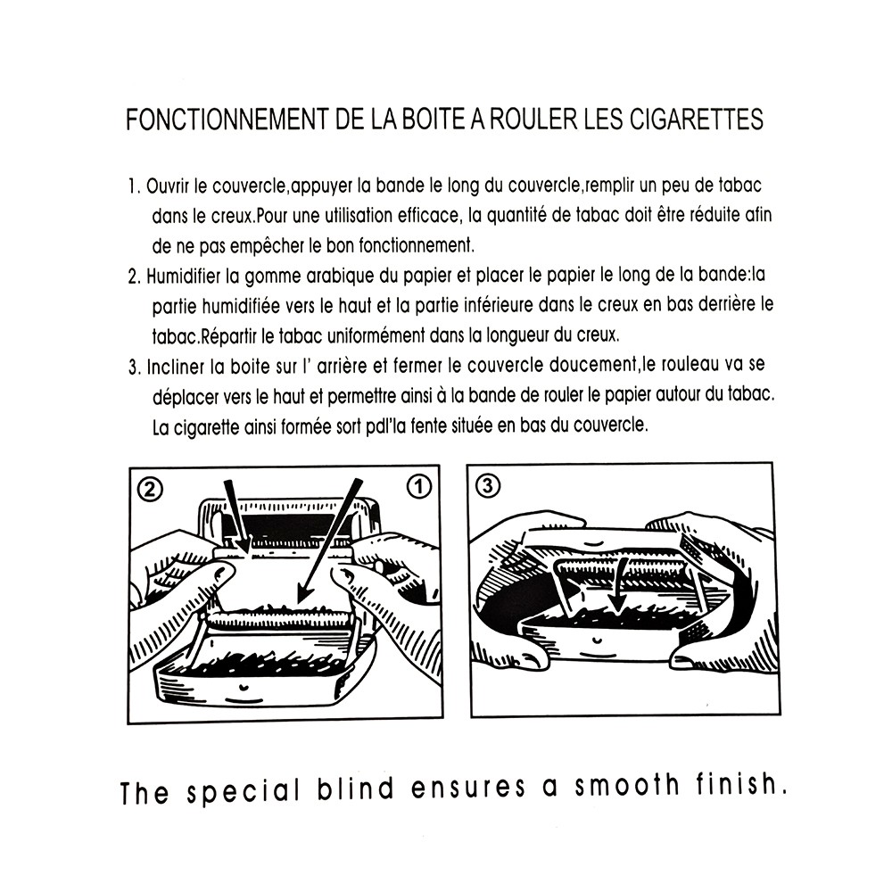 Metal Tobacco Rolling Machine - 78mm Cigarette Roller Case for Automatic