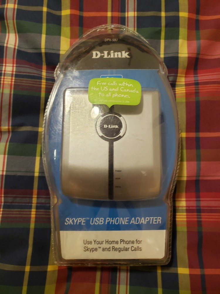 D-Link DPH-50U Skype USB Phone Adapter Skype Certified