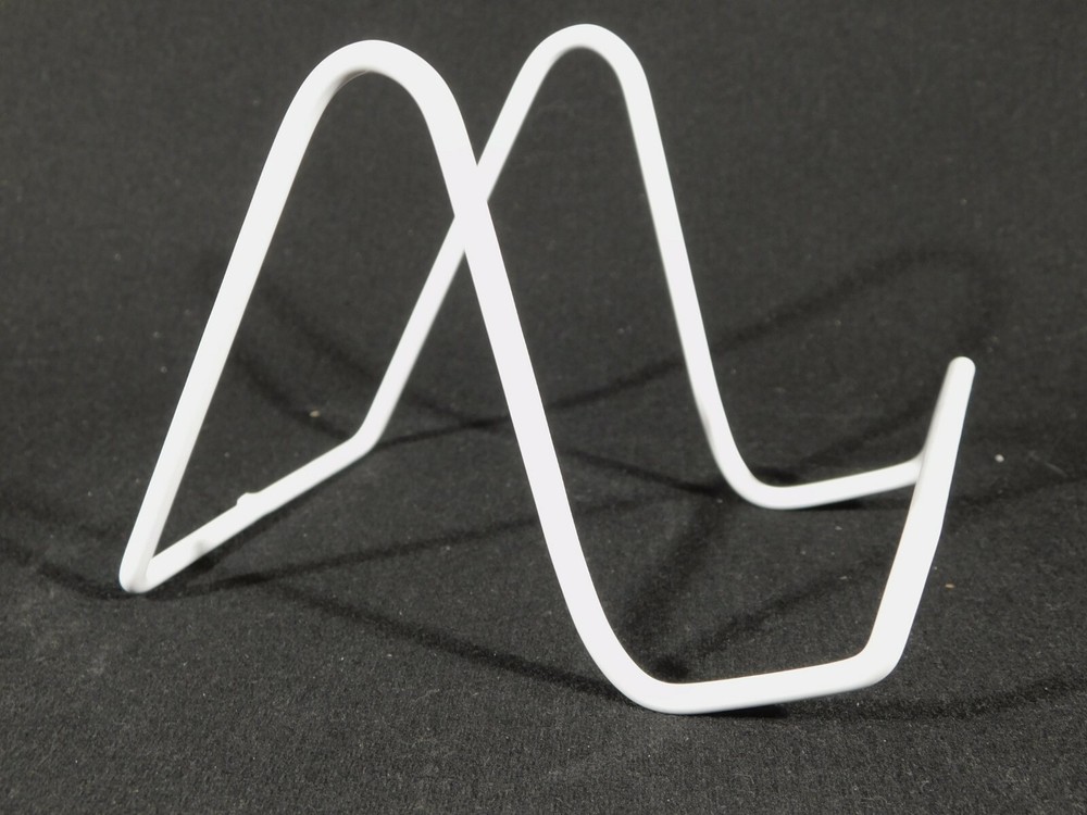 Easel Display Stand Medium Size White Color Vinyl Coated