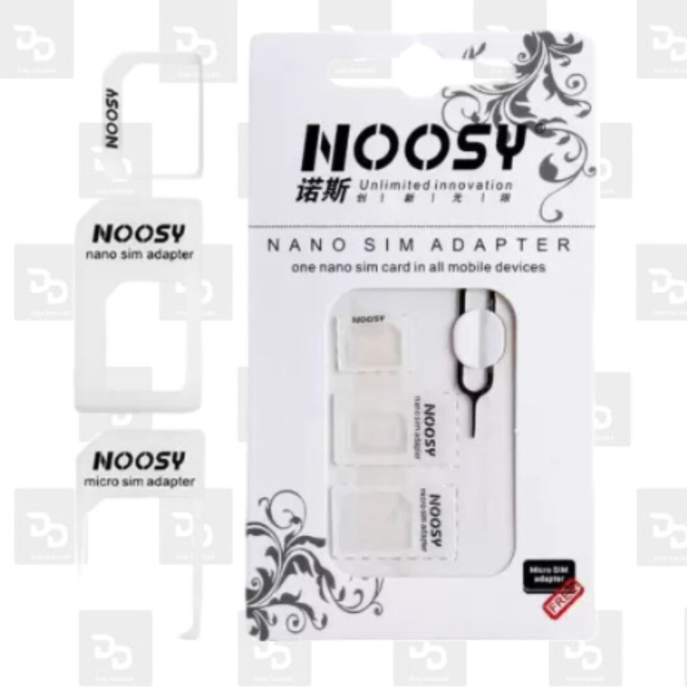 Noosy SIM Card Adapter Nano Micro Standard & SIM Ejector IPhone Android +