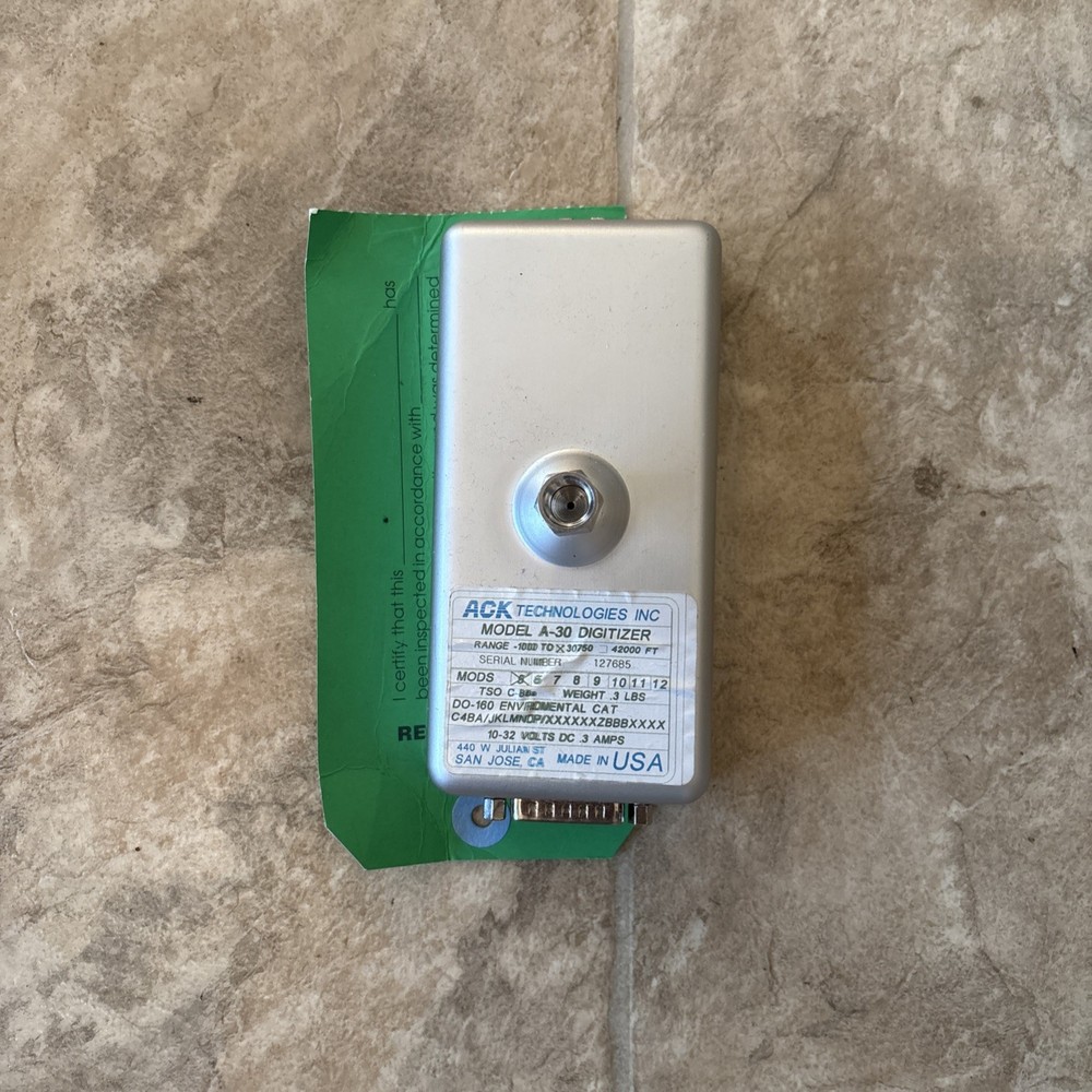 ACK A-30 Altitude Digitizer As Removed