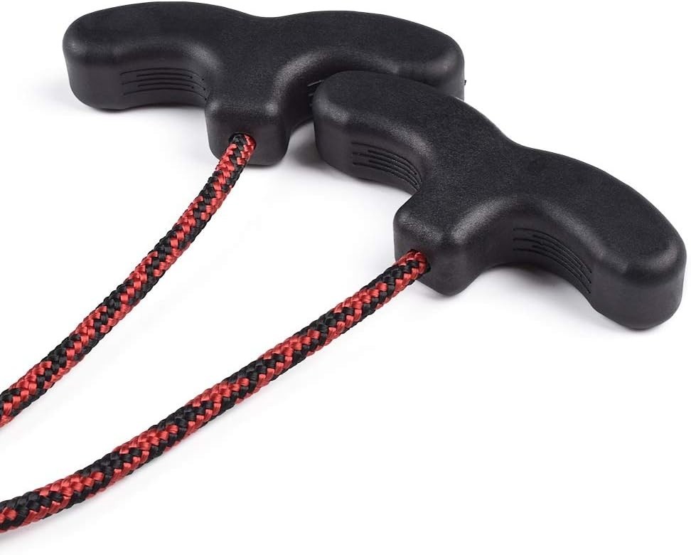 Crossbow Cocking Rope Device with Handles Black Red String Puller Tool