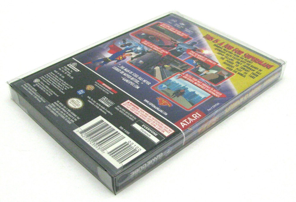 50X NINTENDO GAMECUBE CIB GAMES - CLEAR PLASTIC PROTECTIVE BOX PROTECTORS CASE