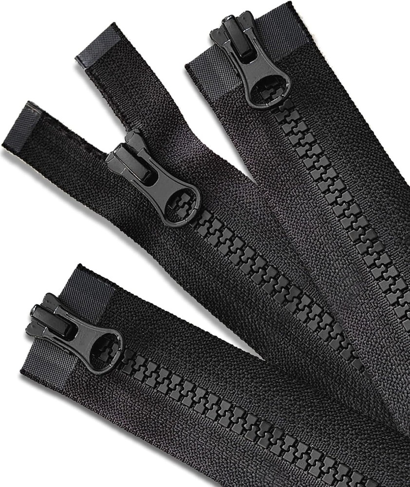 3 Piece 28 Inch Separating Jacket Zippers Replacement for Sewing Coats Jacket