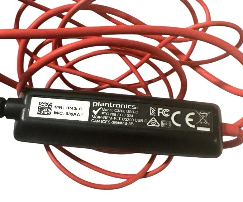 NICE Plantronics Blackwire C3200 USB Headset PC Gaming W/ Microphone