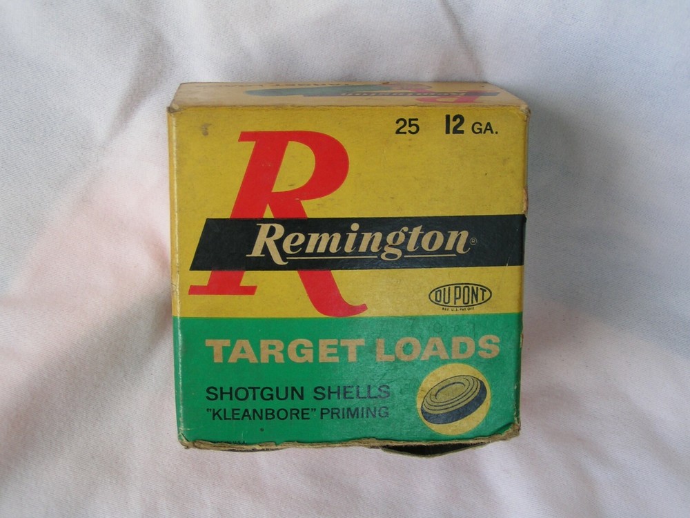 VINTAGE Remington Target Load 12 Ga Empty Shell Box