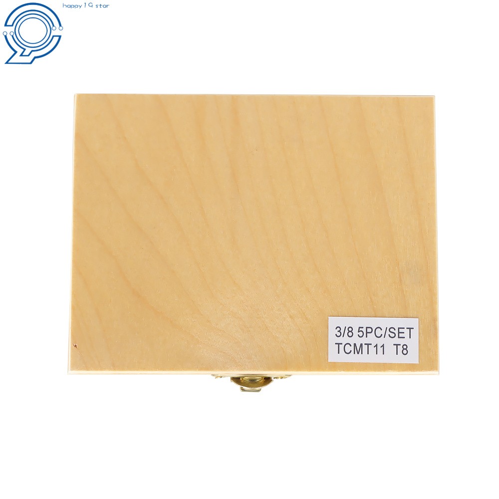 5 Pack 3/8" Carbide Indexable Turning Tool Lathe Tool Bit With Carbide Inserts