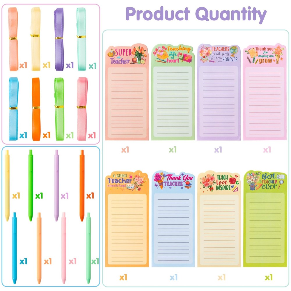 ANGOLIO 8Sets Teacher Notepad Sets to Do List Sticky Notes Memo Notepads Bulk...