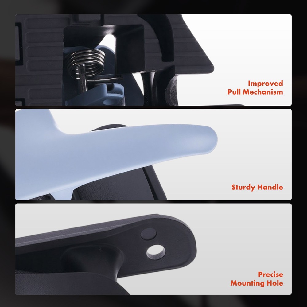 2x Front Left & Right Interior Door Handle for Ford Mustang 1999-2004 Plastic