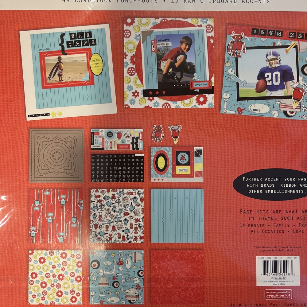 Perfect Pages Scrapbook Page Kit Little Boy