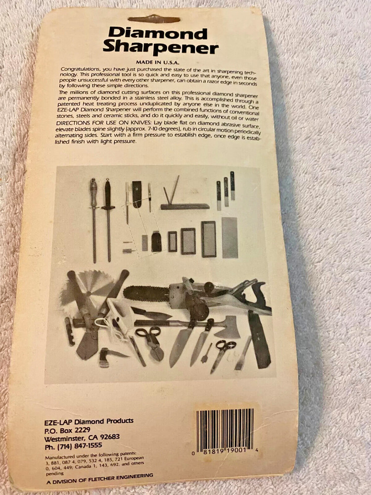 Eze-lap diamond sharpener #52F new in package
