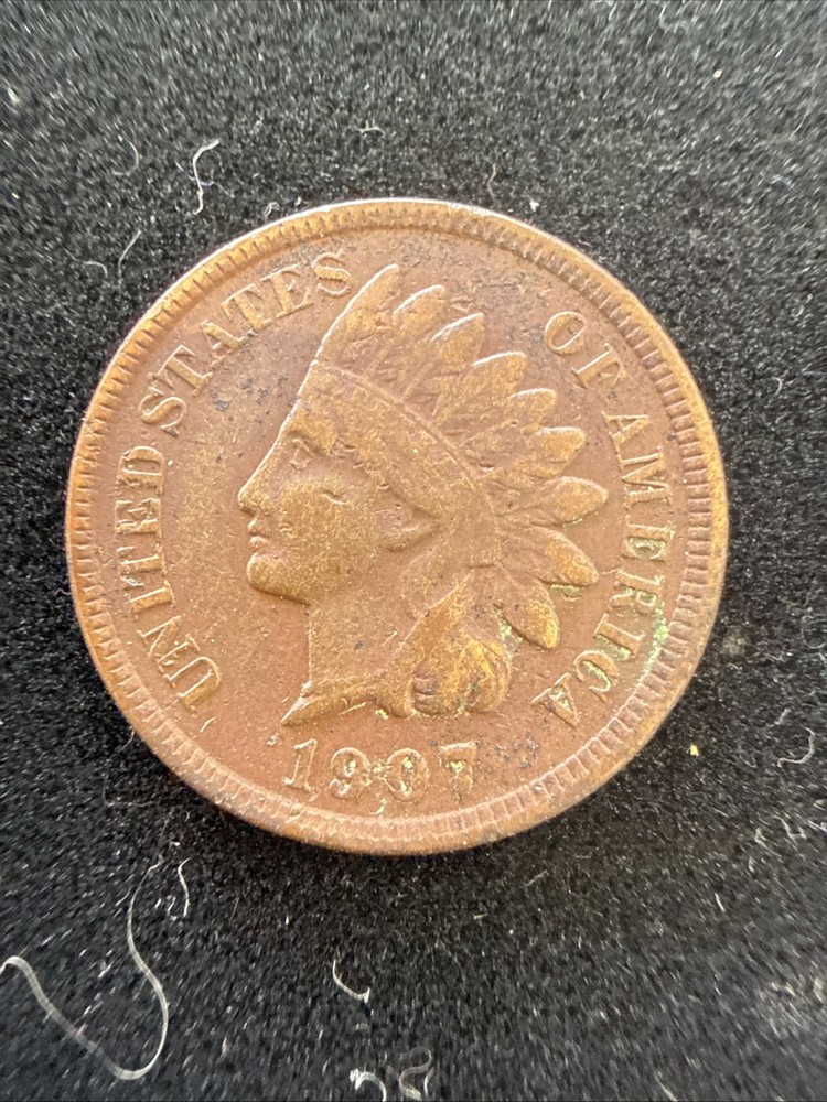 1907 Indian Head Cent Penny #11190