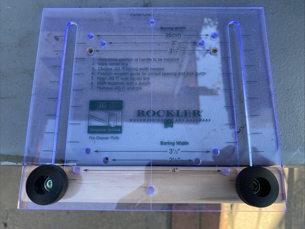 Drawer Pull Template Jig