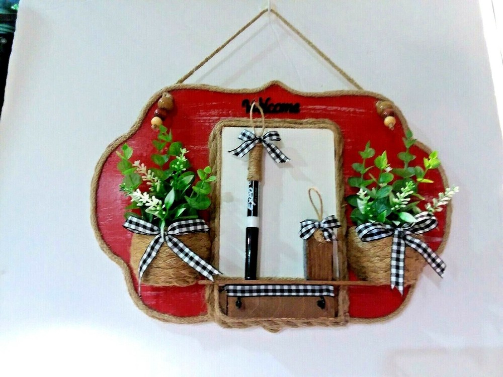 DECORATIVE SMALL DRY ERASE BOARD - WALL HANGING SIGN