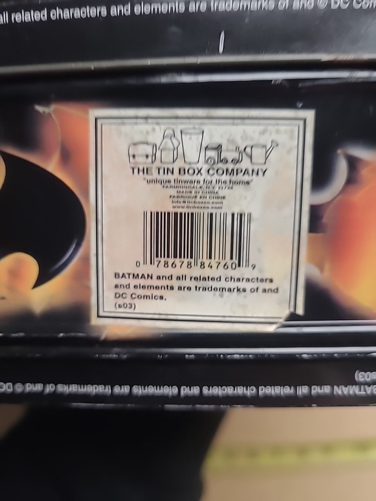 DC Comics Batman Metal Lunch Box