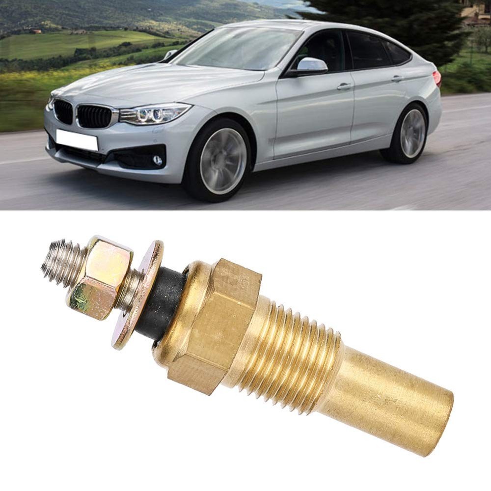 Universal Brass Electrical Sender, Coolant Temperature Sensor, Water Temp...