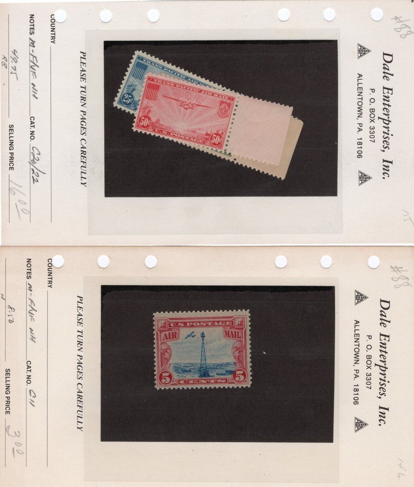 Early US Airmail MNH Stamps