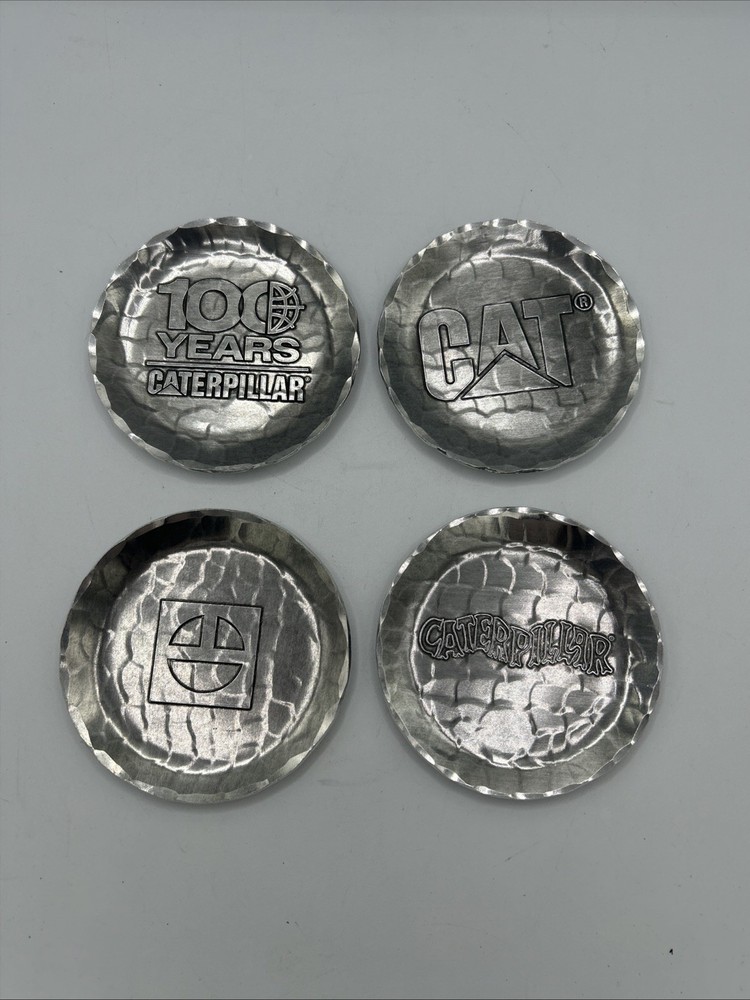 Caterpillar 100 Years Centennial Coasters Set 4pcs