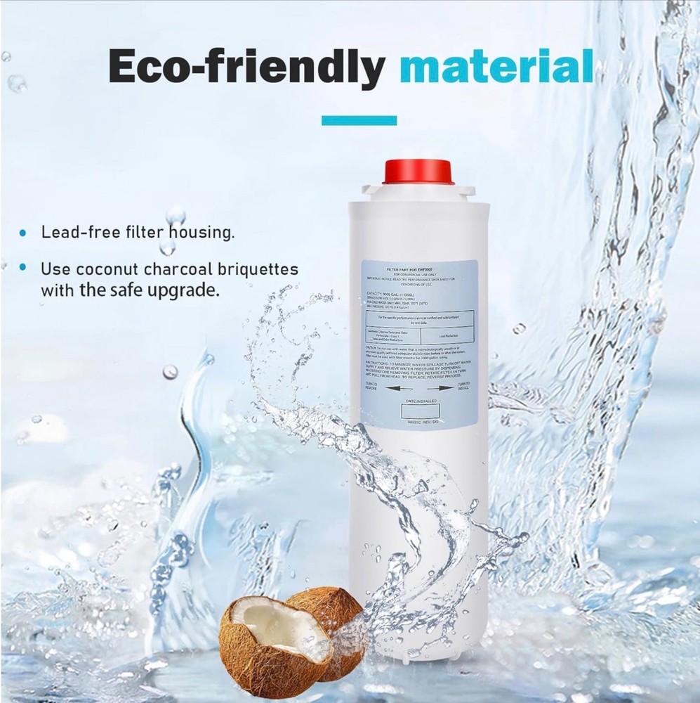 Replacement for Elkay 51300C Water Filter For EWF3000 New Open Box 1 Pack