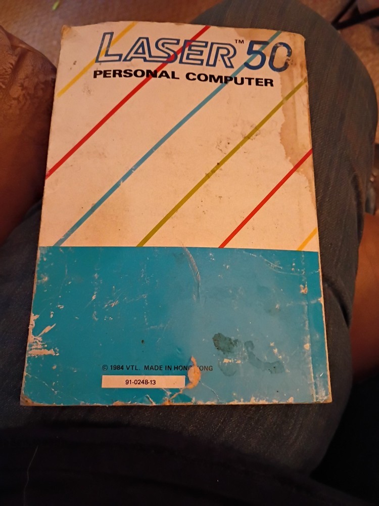 Vtg Educational Book Laser 50 Personal Computer Manual Tutorial 1984 Westrick